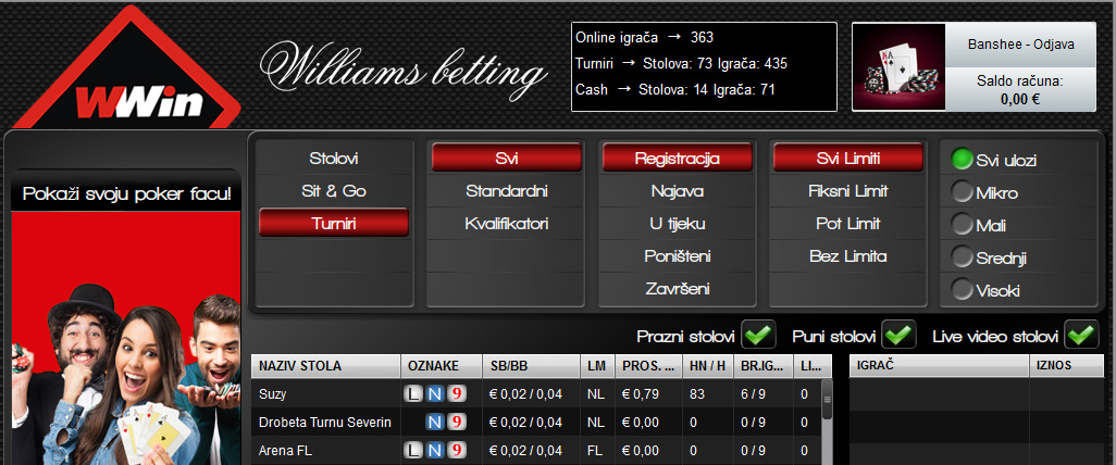 WWin poker turnament